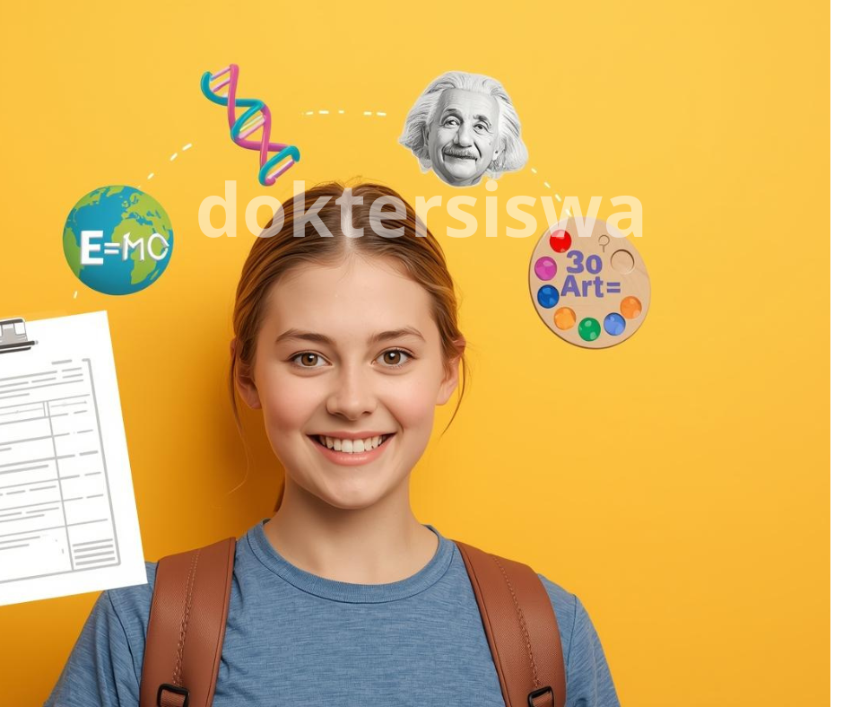 Siswa SMA melihat nilai rapor pelajaran favorit sebagai petunjuk jurusan kuliah.